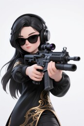 潮玩人偶炫酷展示场景