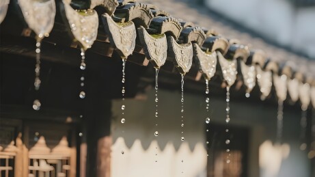 屋檐滴水传统建筑细节