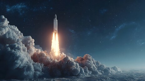 火箭升空探索宇宙