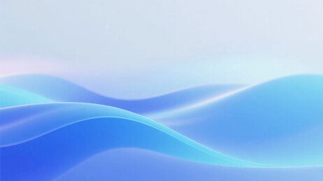 蓝色抽象曲线背景图