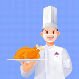 美食矢量插画