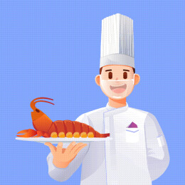 美食矢量插画