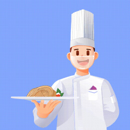 美食矢量插画