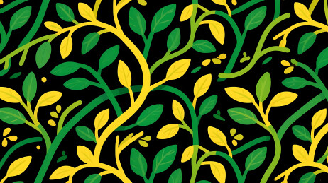 枝叶交织的生机图案