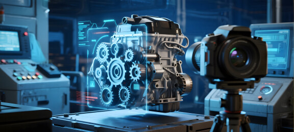 未来汽车引擎科技展示