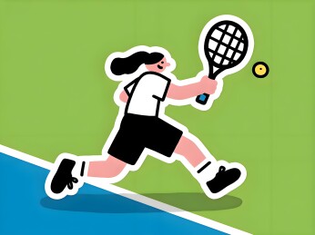 球类竞技项目卡通贴纸