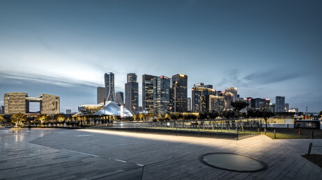 杭州金融区城市夜景