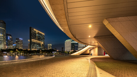 杭州金融区城市夜景