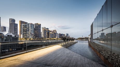 杭州金融区城市夜景