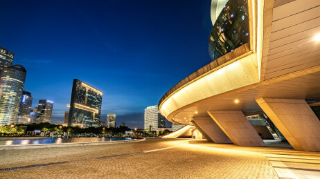 杭州金融区城市夜景