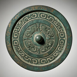 青铜花纹装饰镜艺术设计展示