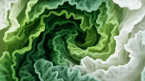 新鲜绿甘蓝堆叠图