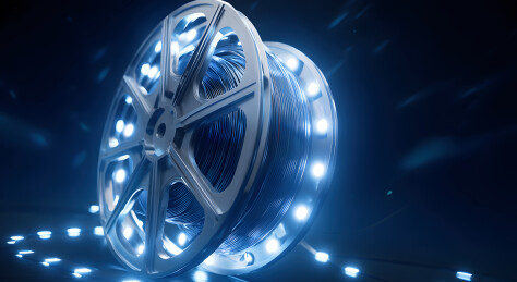 电影胶片卷轴蓝光