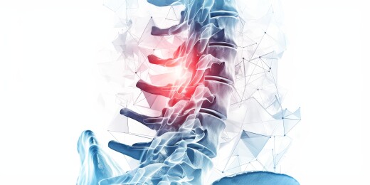 人体胸部心脏区域疼痛示意图