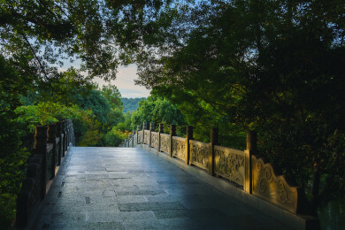 中国浙江杭州西湖石桥景观