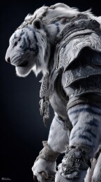 装甲虎人战士侧面特写