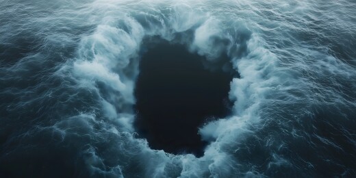 海面漩涡深渊视觉冲击