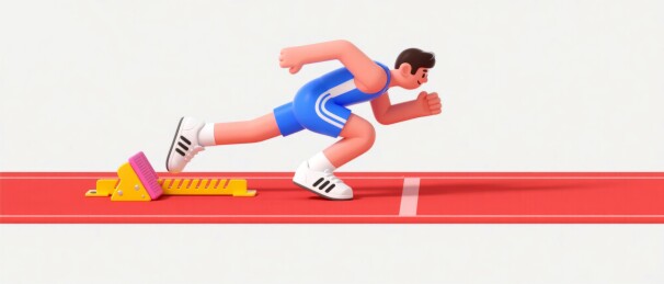 短跑选手动感田径场景