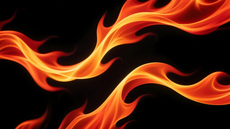 炽热火焰的动态之美