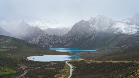 中国四川巴塘姊妹湖国家湿地公园