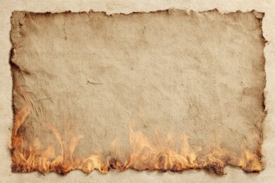 烧焦边缘旧纸背景