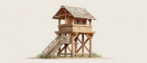 木制瞭望塔