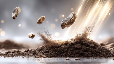 尘土飞扬的震撼场景