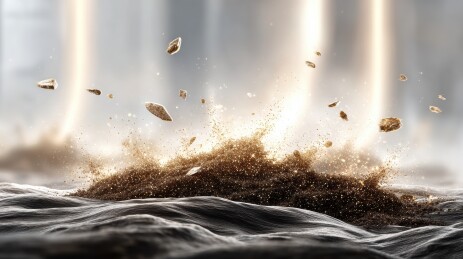 沙尘暴中的神秘力量