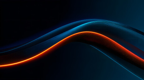 黑底彩光曲线抽象图