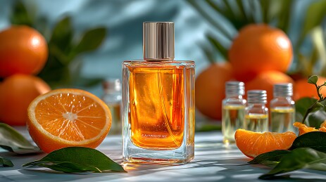 橙香香水特写 柑橘氛围
