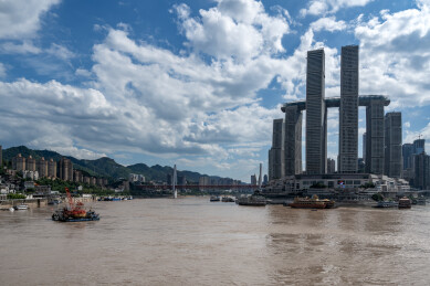 重庆渝中半岛城市天际线