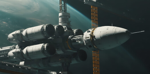 太空站对接的航天器