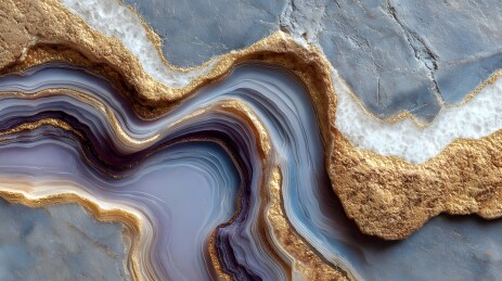 玛瑙纹理金色装饰