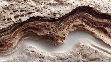 岩石层理结构特写