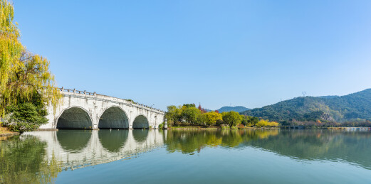 浙江杭州萧山区湘湖德风桥