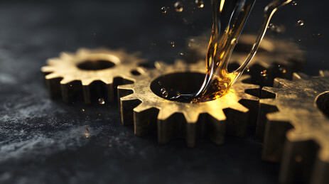 齿轮淋油机械场景图
