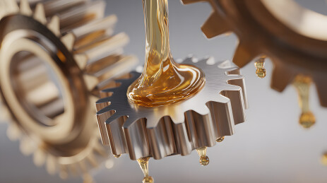 齿轮淋油机械场景图