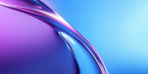 透明流动结构霓虹反射  