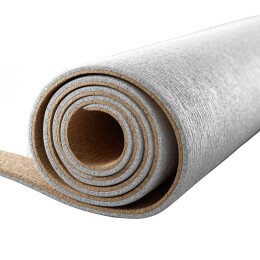 卷起的灰色纹理地垫