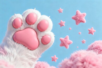 猫爪可爱风萌趣场景