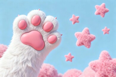 猫爪可爱风萌趣场景