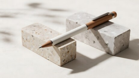 笔架上的木质笔