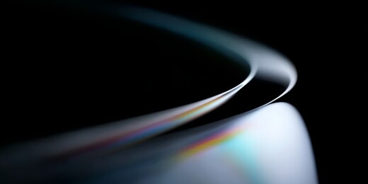 光盘边缘的彩虹色折射