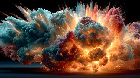 爆炸冲击波能量释放