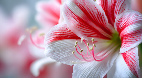 粉红色的百合花朵