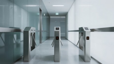 现代化通道闸机走廊