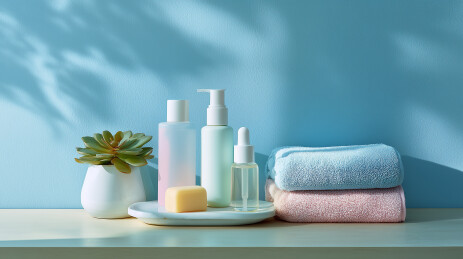 极简粉彩梳妆护肤