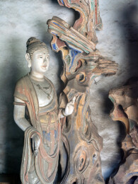 山西长治市长子县唐代寺庙法兴寺彩塑