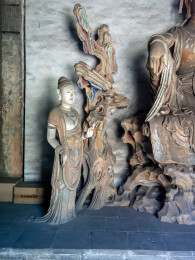 山西长治市长子县唐代寺庙法兴寺彩塑