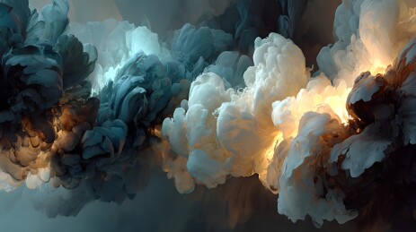 烟雾云彩抽象艺术